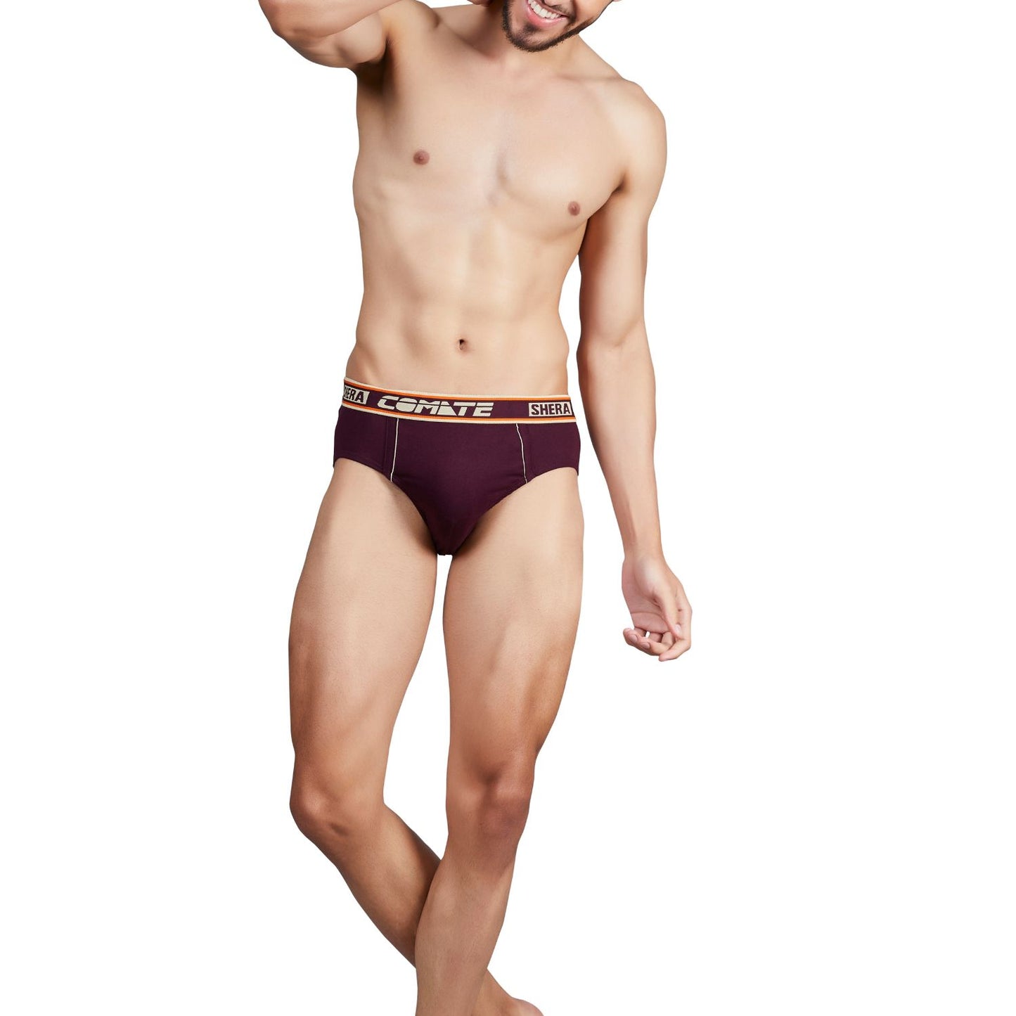 Shera Comate Pure Cotton Super Soft & Breathable Solid Hi Cut Brief