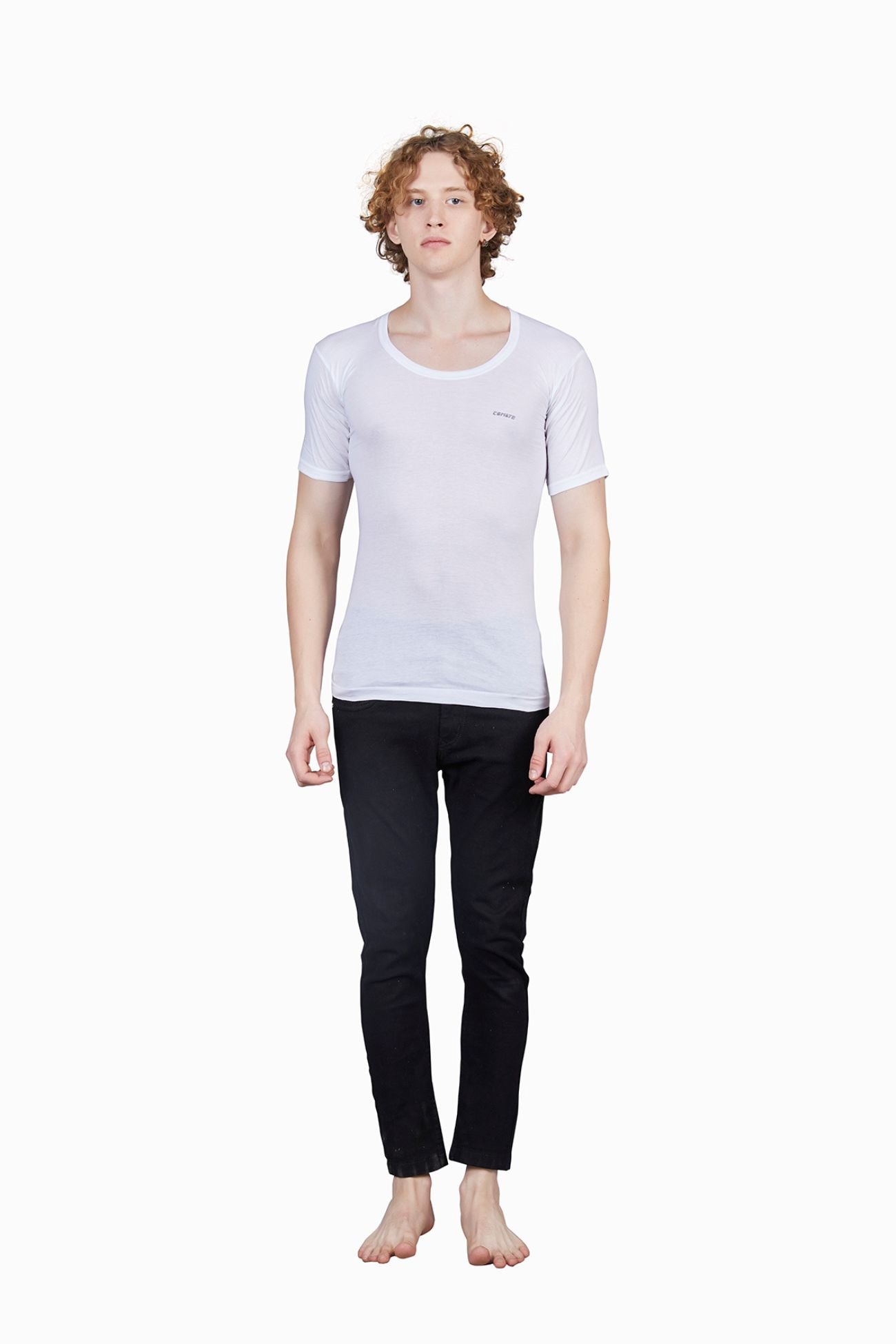 Men's Cotton Half Sleeve Vest - Airflow Fabric, Lightweight and Comfortable
