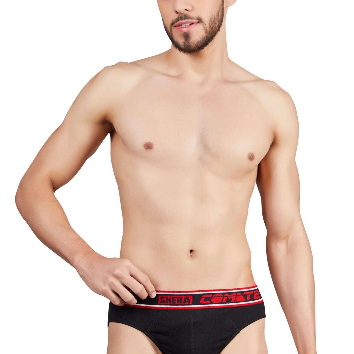 Shera Comate Pure Cotton Super Soft & Breathable Solid Hi Cut Brief