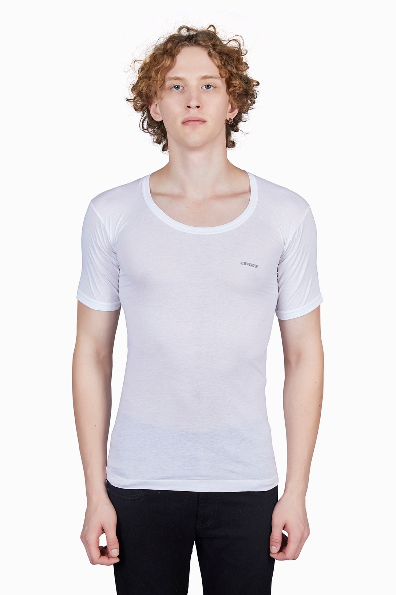 Men's Cotton Half Sleeve Vest - Airflow Fabric, Lightweight and Comfortable