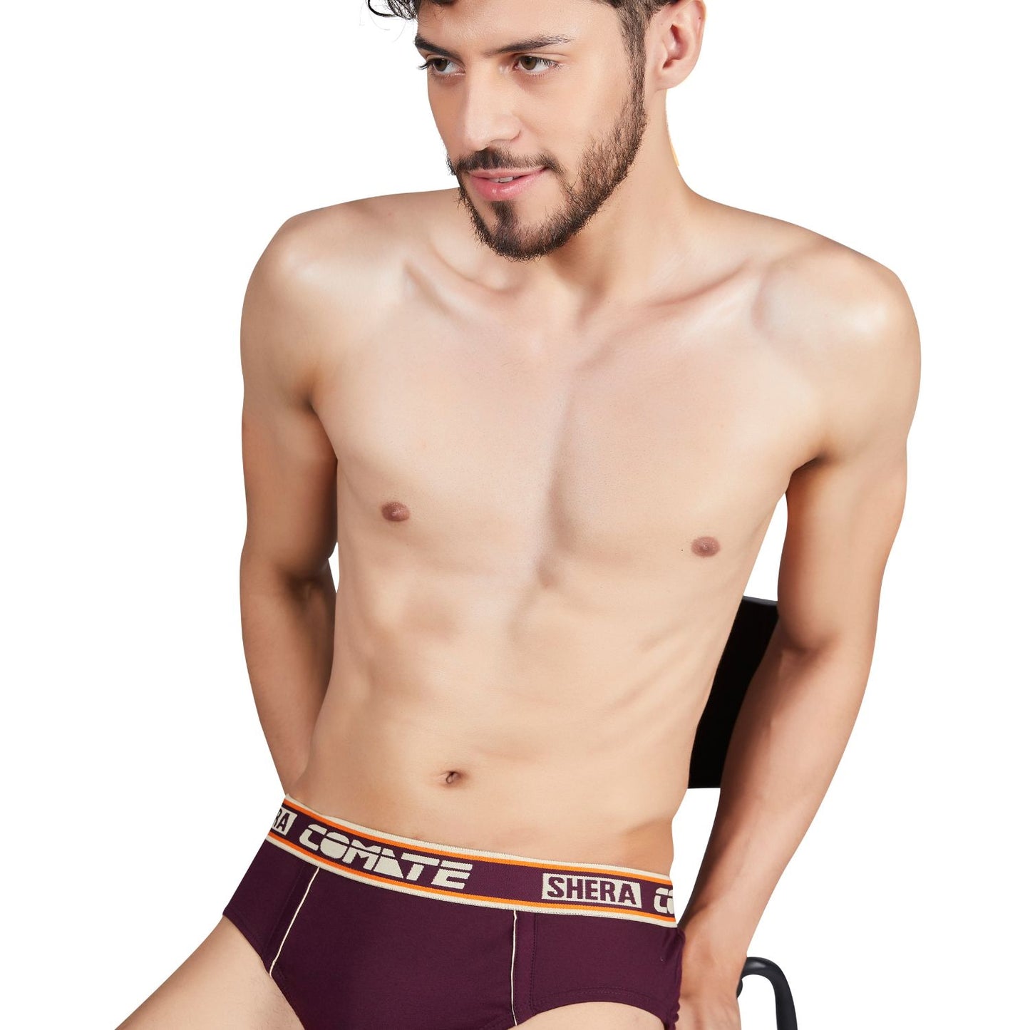 Shera Comate Pure Cotton Super Soft & Breathable Solid Hi Cut Brief