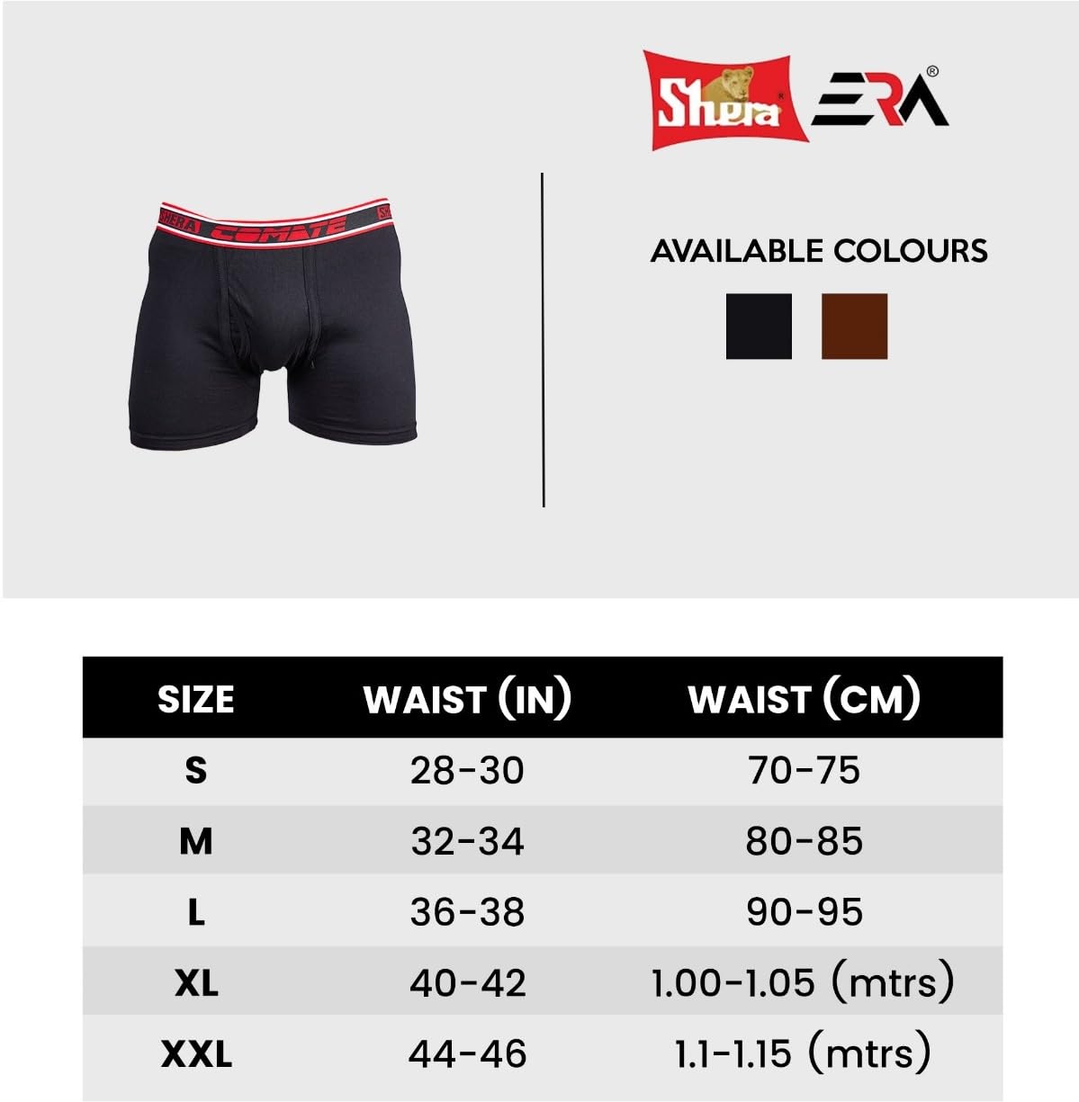 Shera Comate Long Pure Cotton Super Soft & Breathable Solid Long Trunk for Men - Combo
