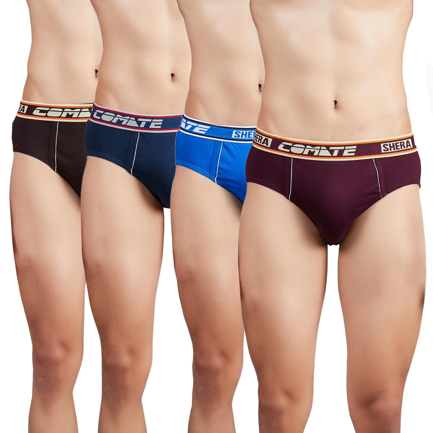 Shera Smart Cut Smart Pure Cotton Super Soft & Breathable Solid Cut Brief - Combo