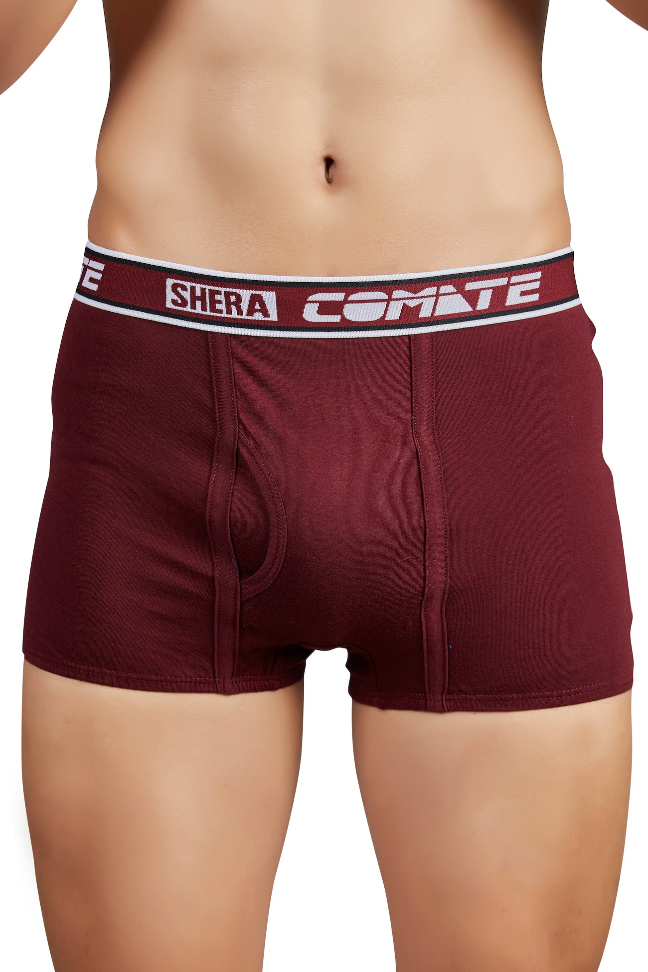 Shera Comate Pure Cotton Super Soft & Breathable Solid Mini Trunks
