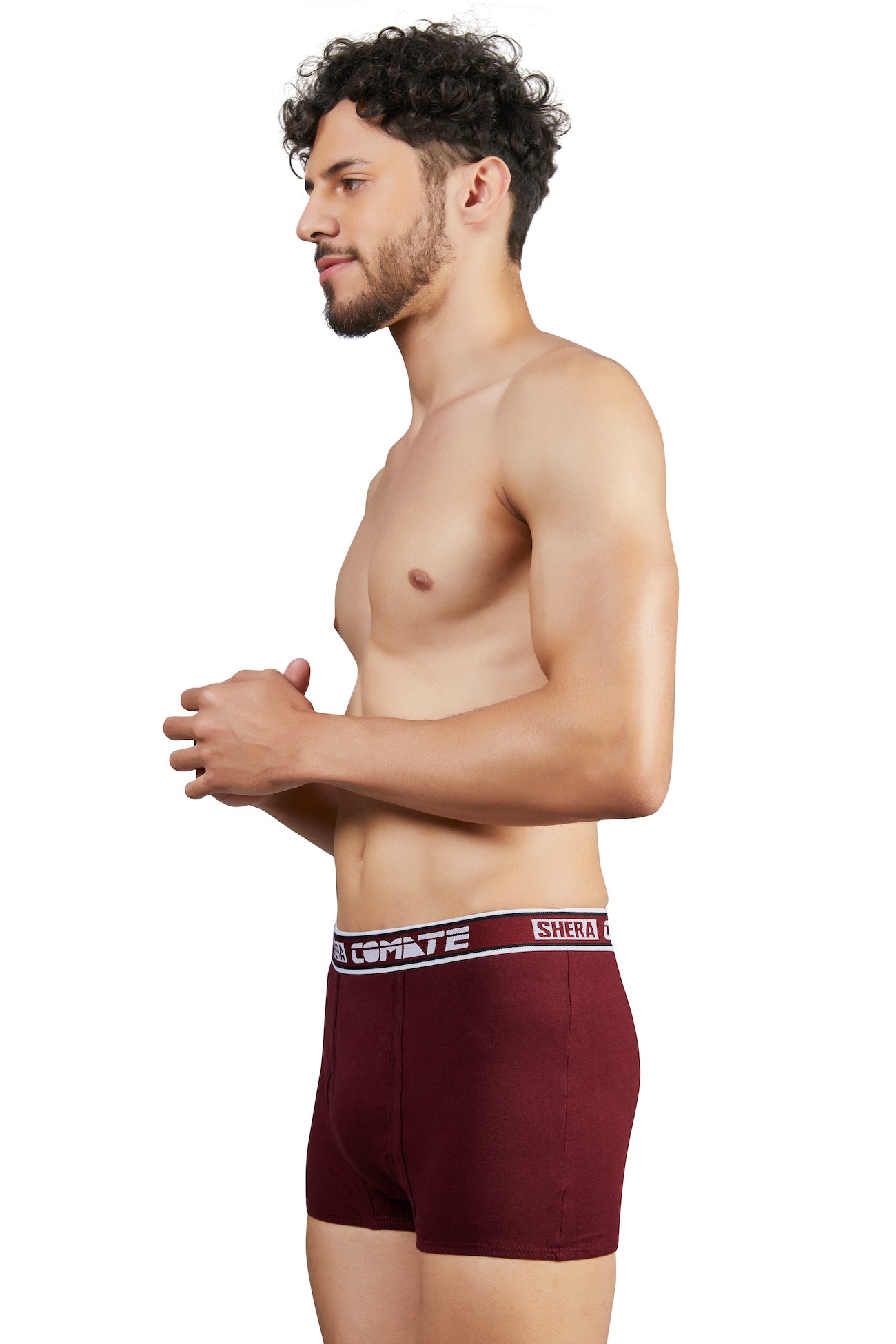 Shera Comate Pure Cotton Super Soft & Breathable Solid Mini Trunks