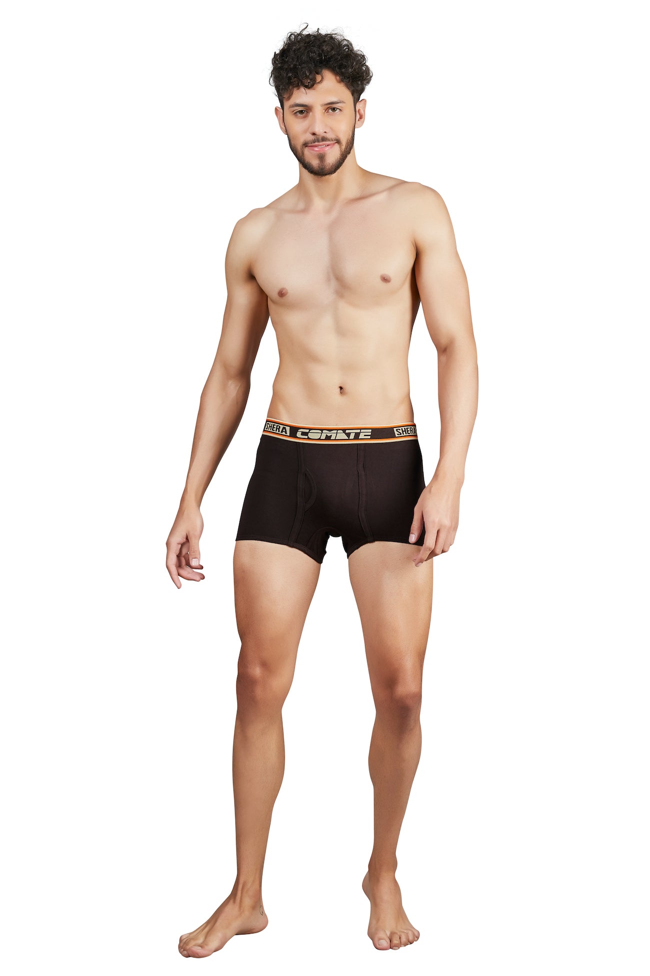 Shera Comate Pure Cotton Super Soft & Breathable Solid Mini Trunks
