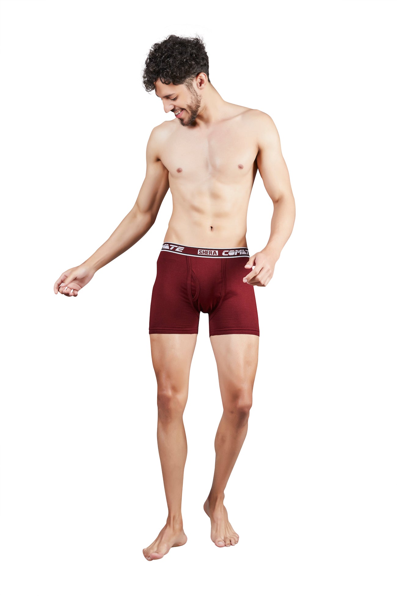 Shera Comate Long Pure Cotton Super Soft & Breathable Solid Long Trunk for Men