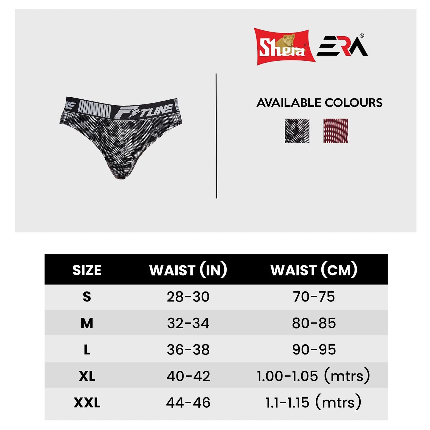 Shera Fitline Pure cotton super soft & breathable Printed Hi cut Briefs