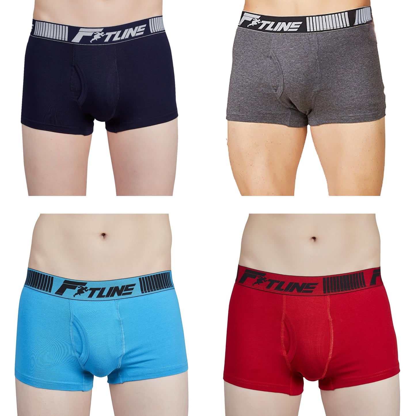 Shera Men's Cotton Lycra Trunks with Airflow Fabric, FitCraft Sizing