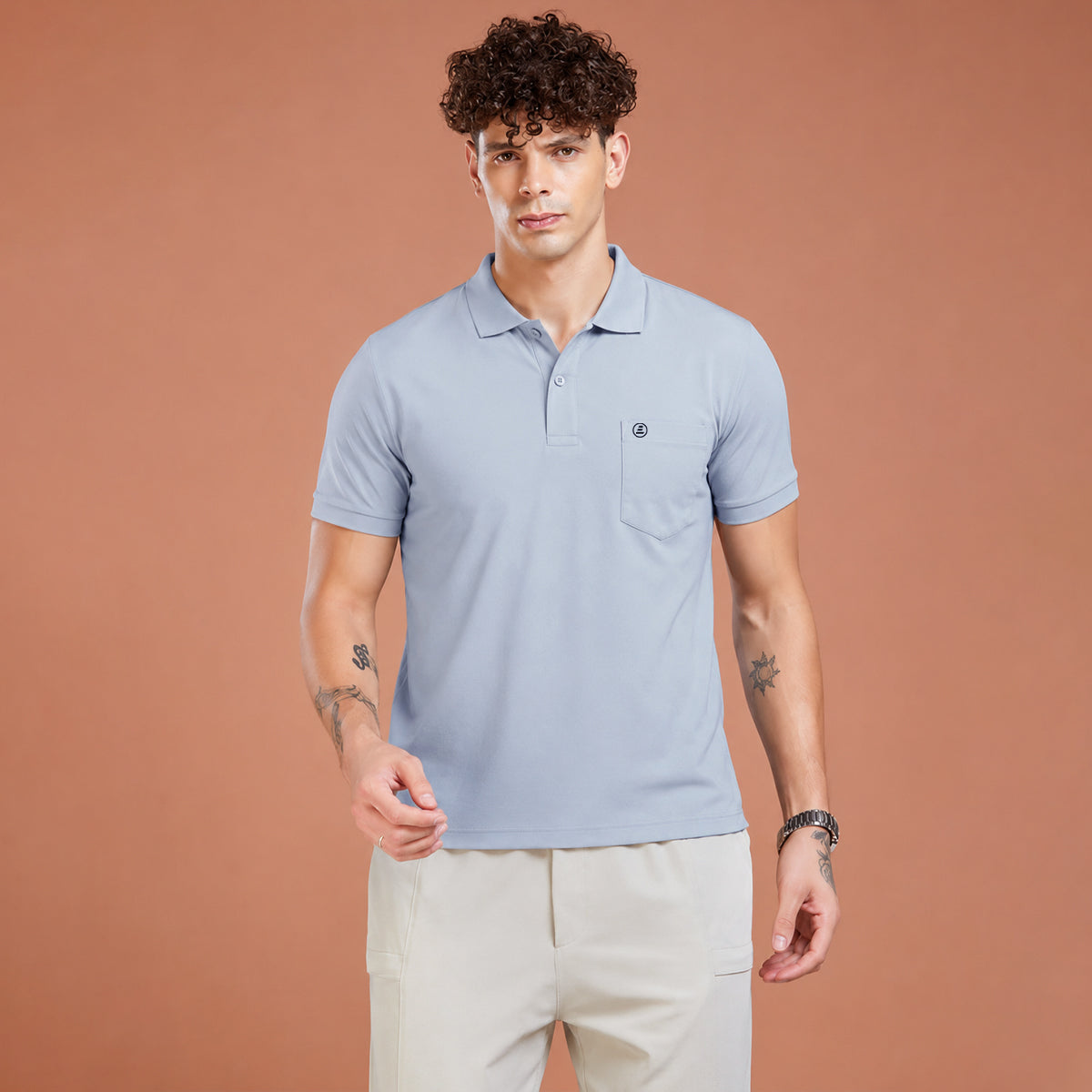 Men's Imported Tencel Polo T-Shirt
