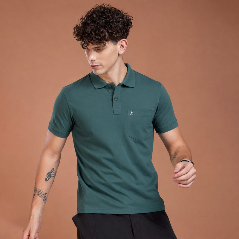 Men's Imported Tencel Polo T-Shirt