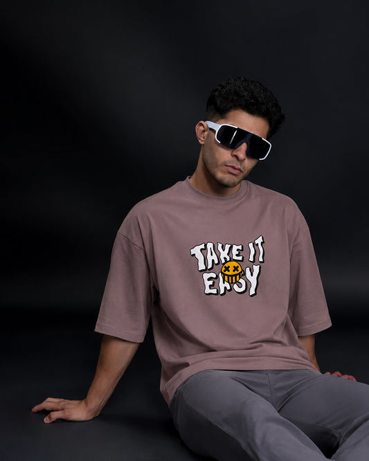 Men's "Love Chocolate Day" Graphic Oversized T-Shirt – Chocolate Brown -h2