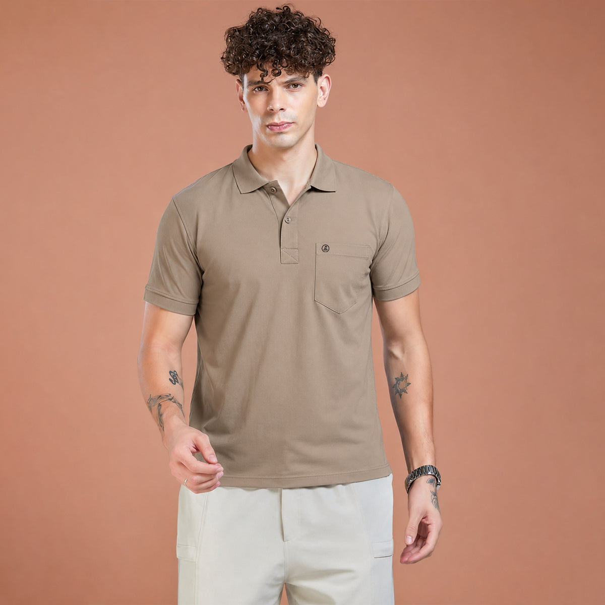 Men's Imported Tencel Polo T-Shirt