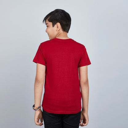 Boy's Just Do It Designer Red T-Shirt