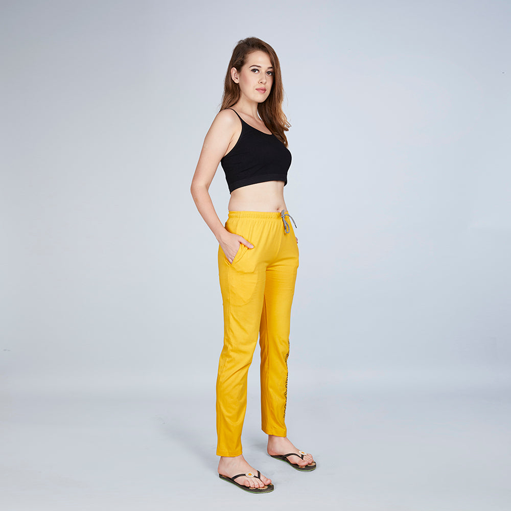 Era Women's Accomplish Yellow Track Pants