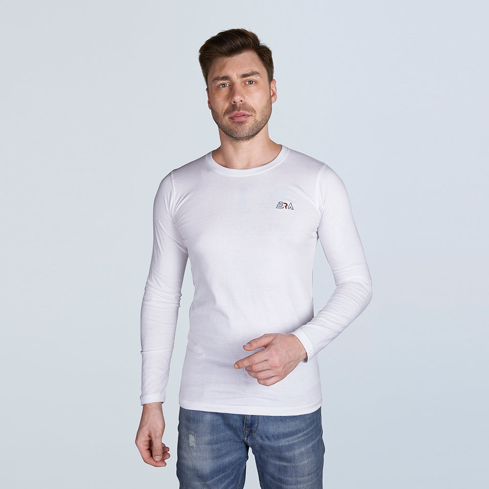 ERA Solid Men's Full Sleeve Round Neck T-Shirt