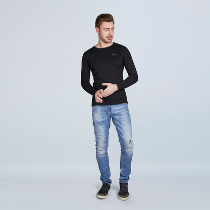 ERA Solid Men's Full Sleeve Round Neck T-Shirt