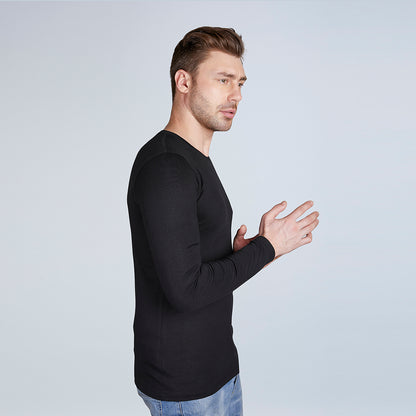 ERA Solid Men's Full Sleeve Round Neck T-Shirt