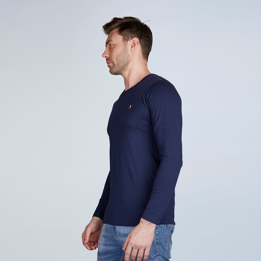 ERA Solid Men's Full Sleeve Round Neck T-Shirt