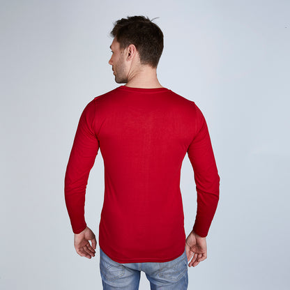 ERA Solid Men's Full Sleeve Round Neck T-Shirt