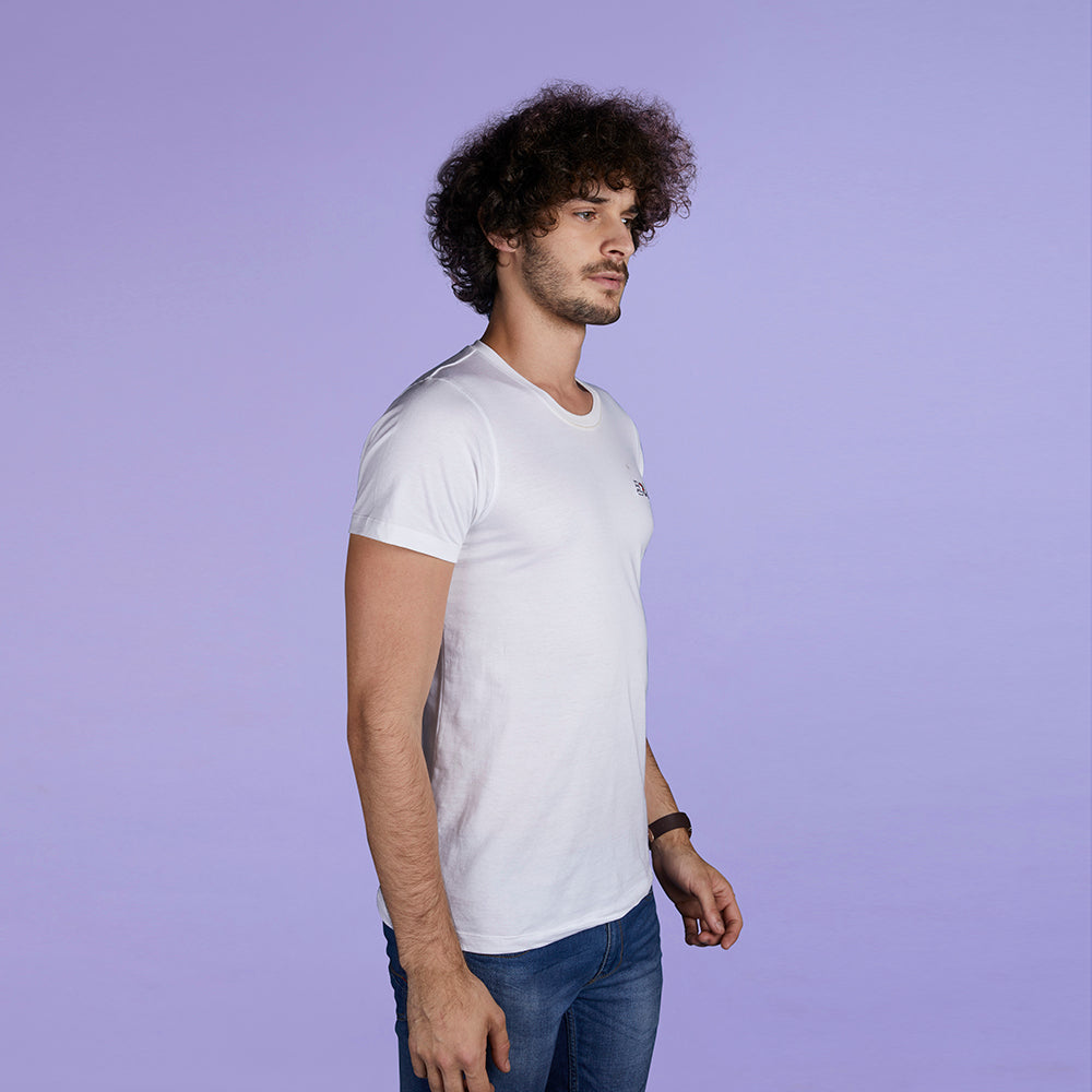 Men's Half Sleeve Solid Round Neck T-Shirt