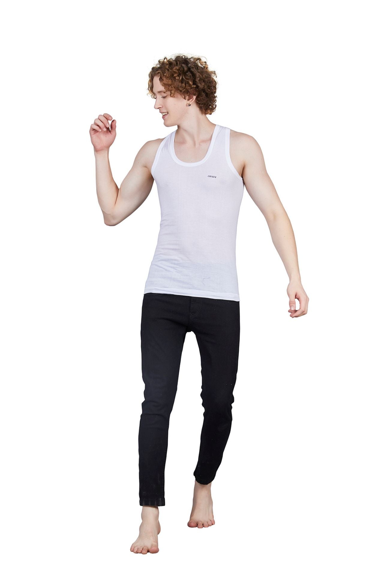 Men's Cotton Half Sleeve Vest - Airflow Fabric, Lightweight and Comfortable