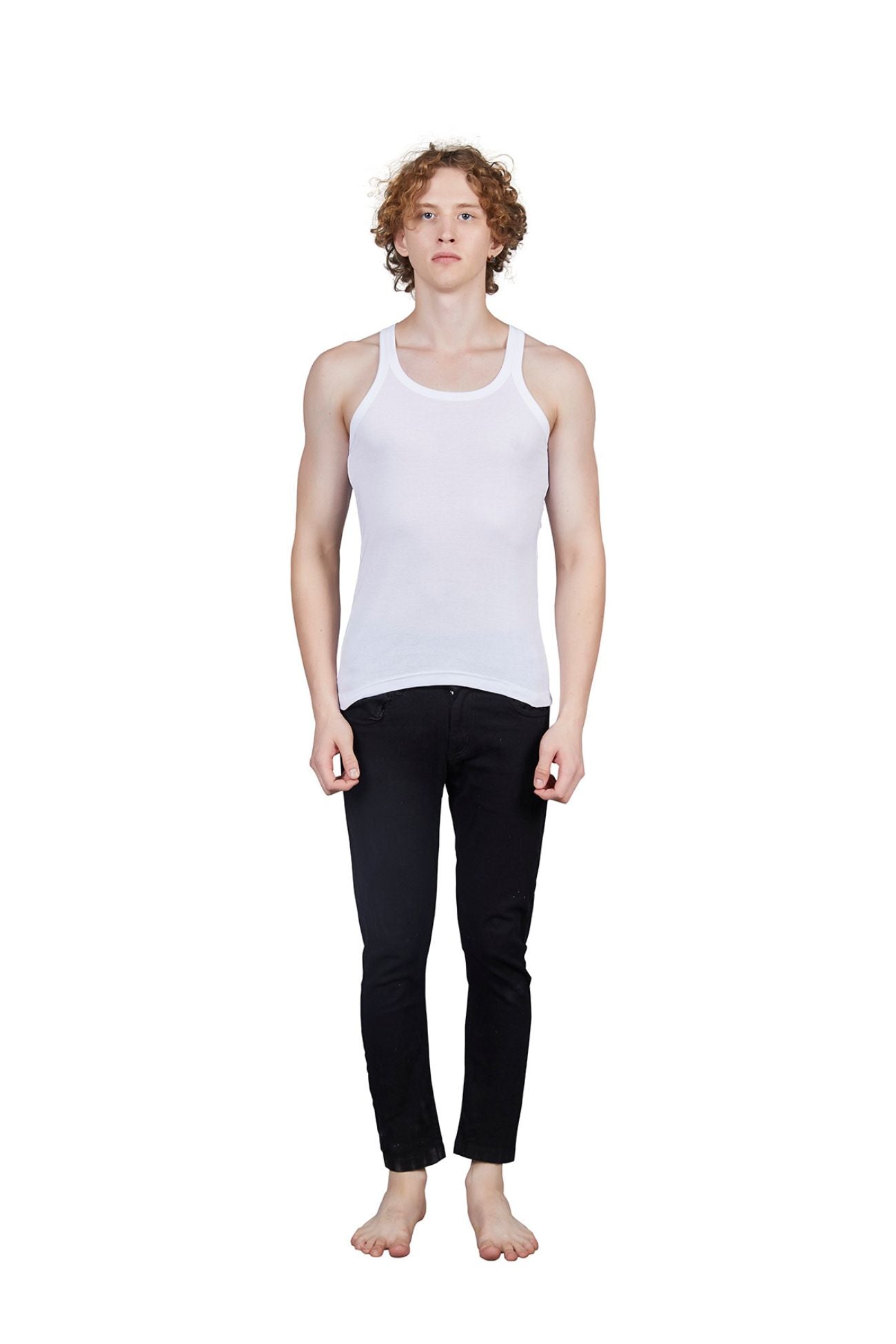 Shera Men's Cotton Sleeveless Vest - Airflow Fabric, Lightweight and Comfortable