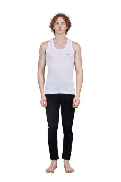 Men's Cotton Half Sleeve Vest - Airflow Fabric, Lightweight and Comfortable