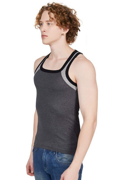 Shera Fitline Pure Cotton Gym wear Vest - Combo Pack