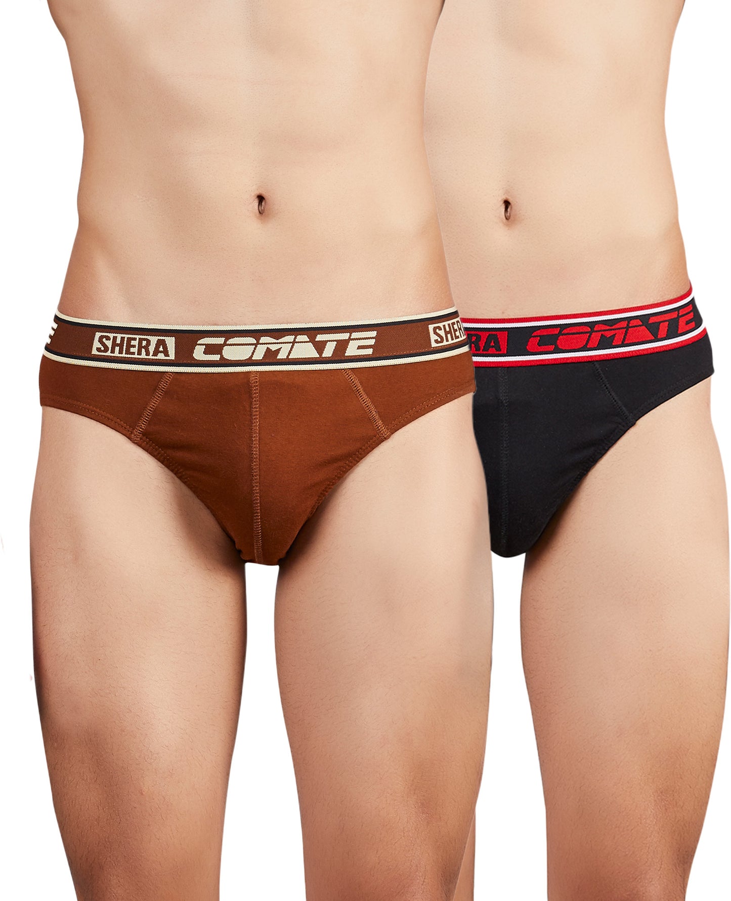 Shera Comate Pure Cotton Super Soft & Breathable Solid Hi Cut Brief - Combo