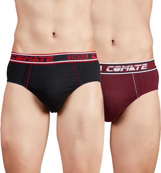 Shera Smart Cut Smart Pure Cotton Super Soft & Breathable Solid Cut Brief - Combo