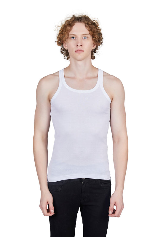 Lycra Blend Fabric Gym Vest