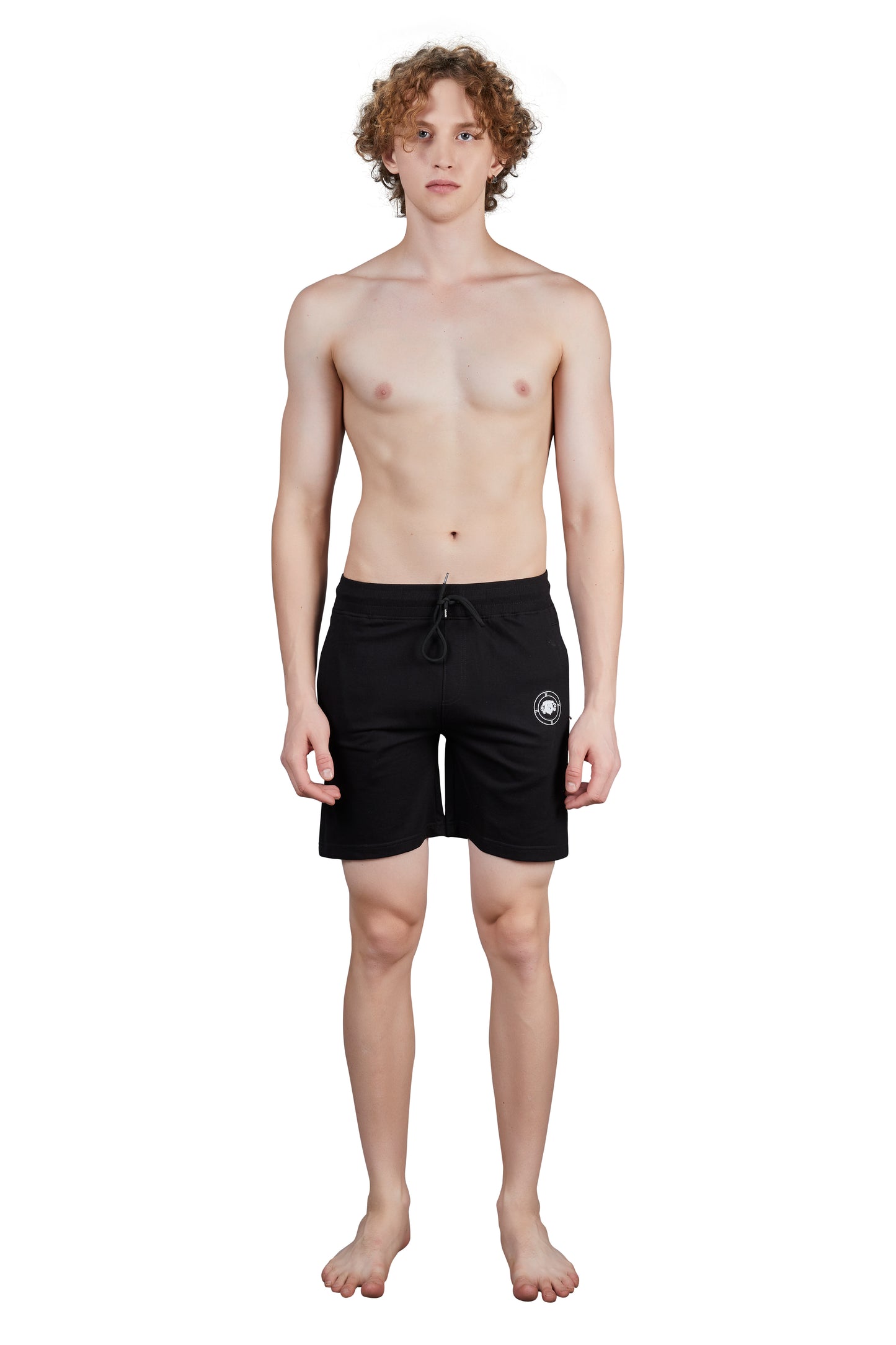 Enjoy Men's Cotton Shorts with Back Pocket (Black)